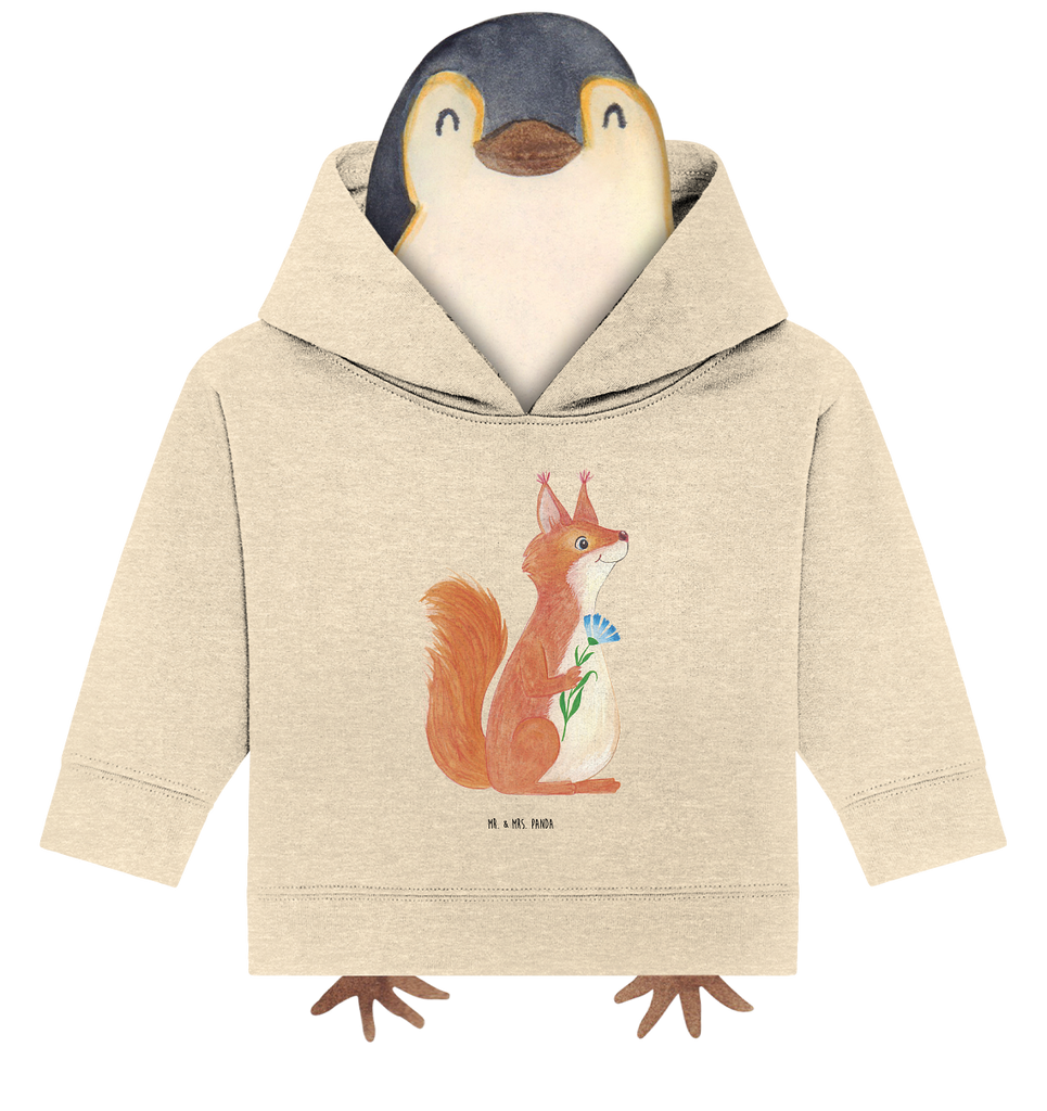 Organic Baby Hoodie Eichhörnchen Blume Bio, Baby Kapuzenshirt, Baby Kapuzensweatshirt, Baby Hoodie, Baby Pullover, süße Tiermotive, gute Laune, lustige Sprüche, Tiere, Eichhörnchen, Eichhorn, Spruch positiv, Lachen, Spaß, Motivation Sprüche, Motivation Bilder, glücklich Spruch, Spruch Deko