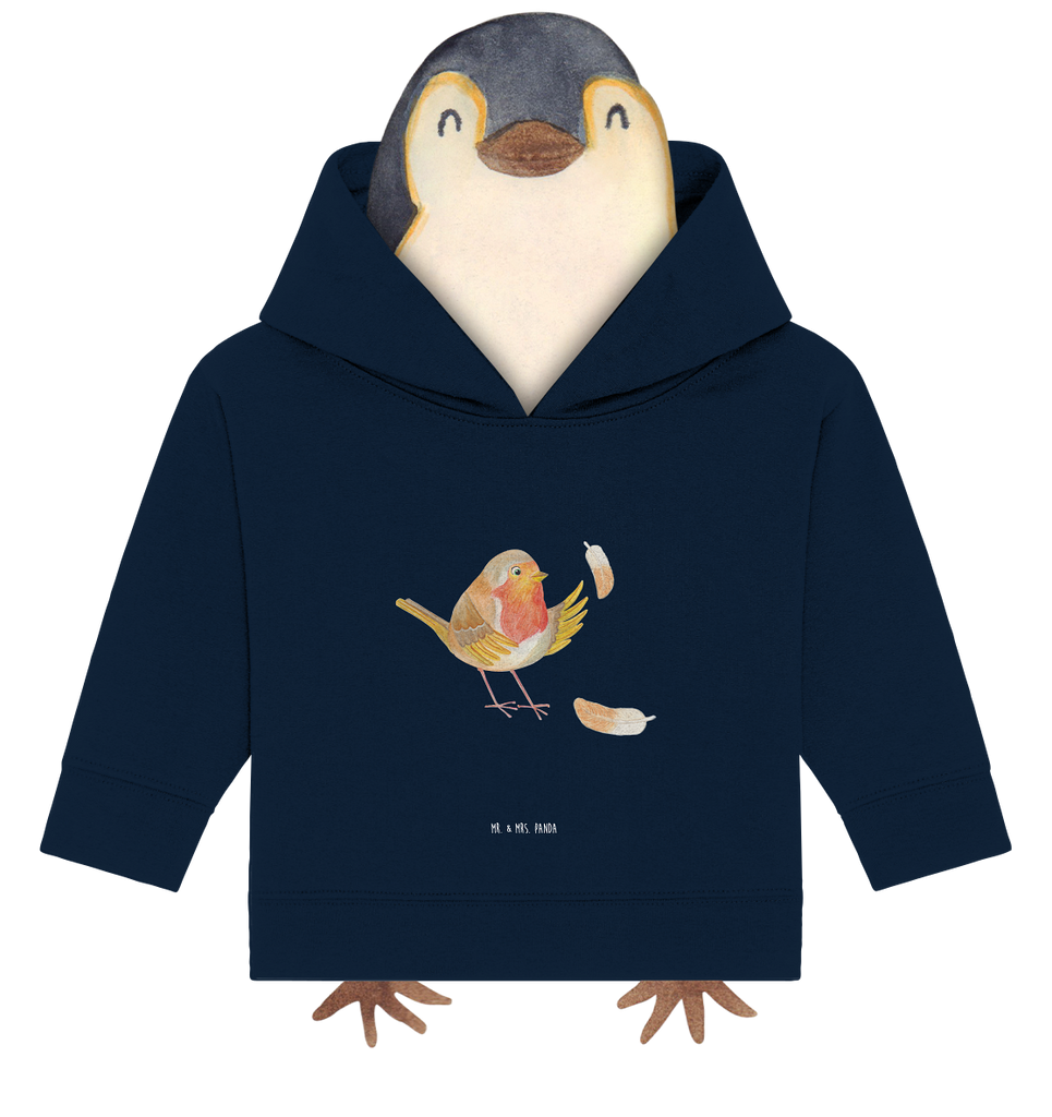 Organic Baby Hoodie Rotkehlchen mit Federn Baby Kapuzenshirt, Baby Kapuzensweatshirt, Baby Hoodie, Baby Pullover, Tiermotive, Gute Laune, lustige Sprüche, Tiere, What if i fall, Rotkehlchen, Spruch Motivation, Spruch Mut, Vogel, Motivation Sprüche, Motivationsbilder, fliegen