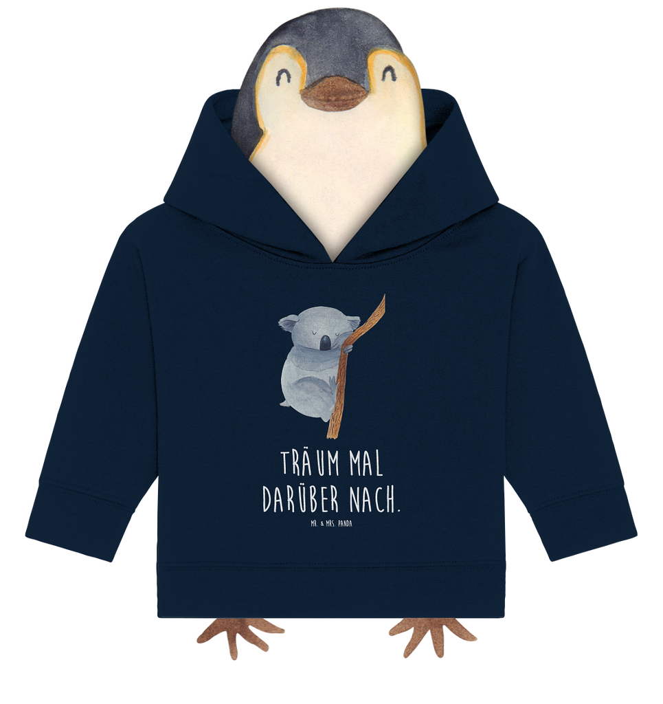 Organic Baby Hoodie Koalabär Baby Kapuzenshirt, Baby Kapuzensweatshirt, Baby Hoodie, Baby Pullover, Tiermotive, Gute Laune, lustige Sprüche, Tiere, Koala, träumen, Traum, schlafen, Schlafzimmer, Traumland, Bär, Koalabär