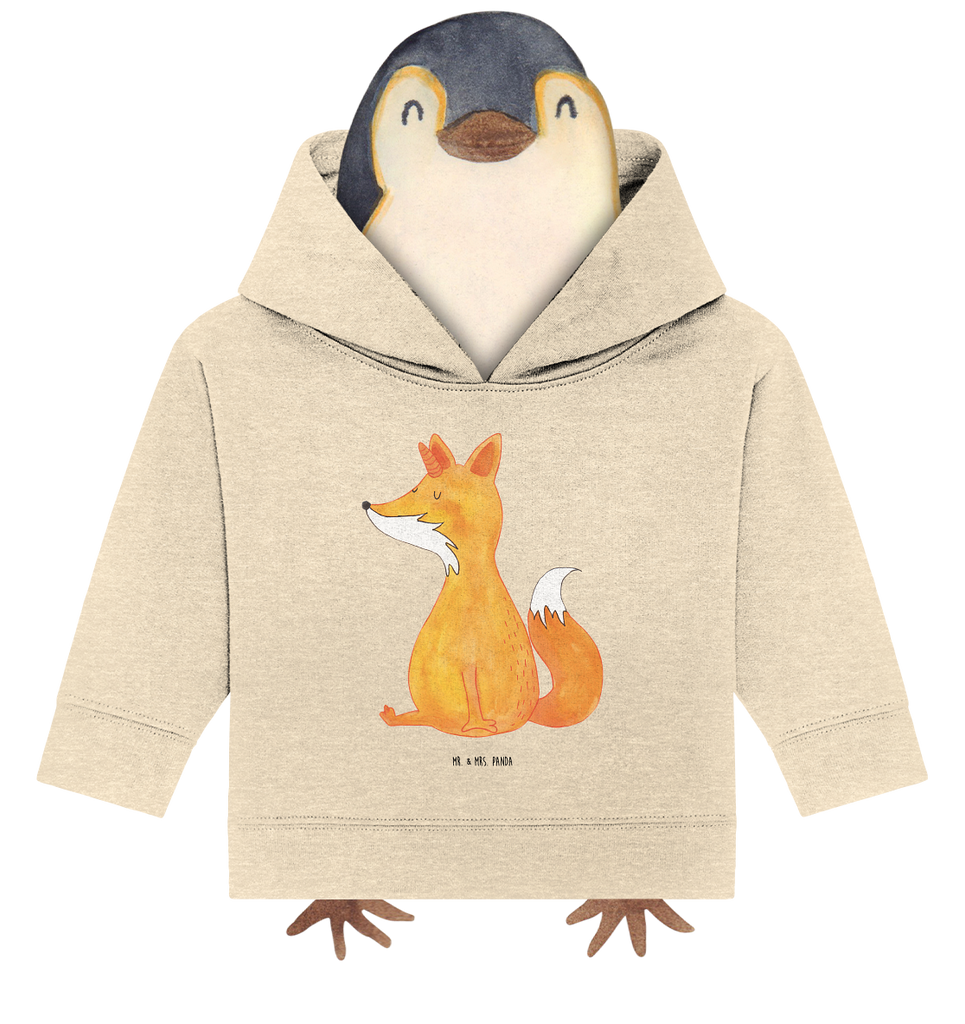 Organic Baby Hoodie Fuchshörnchen Wunsch Baby Kapuzenshirt, Baby Kapuzensweatshirt, Baby Hoodie, Baby Pullover, Einhorn, Einhörner, Einhorn Deko, Pegasus, Unicorn, Fuchs, Unicorns, Fuchshörnchen, Fuchshorn, Foxycorn, Füchse