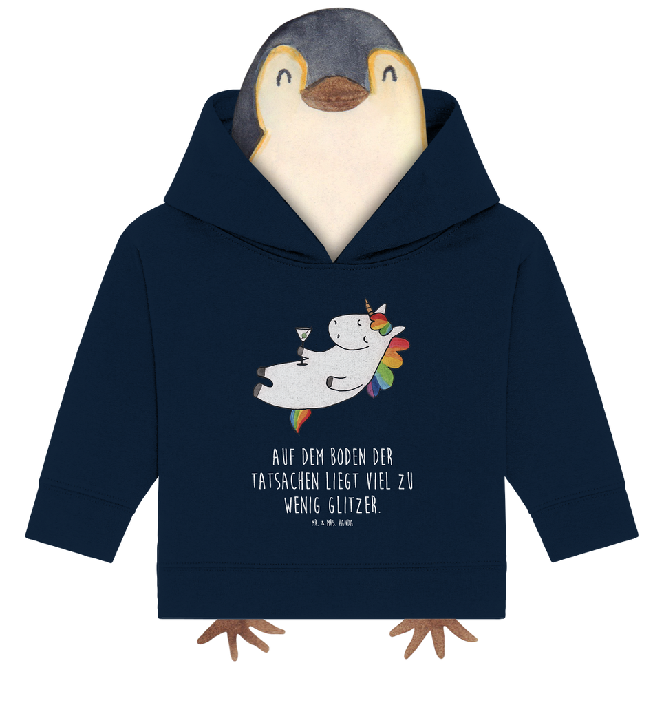 Organic Baby Hoodie Einhorn Cocktail Baby Kapuzenshirt, Baby Kapuzensweatshirt, Baby Hoodie, Baby Pullover, Einhorn, Einhörner, Einhorn Deko, Pegasus, Unicorn, Party, Spaß, Feiern, Caipirinha, Rum, Cuba Libre, Sekt, Freundin, Geburtstag, lustig, witzig, Spruch, Glitzer