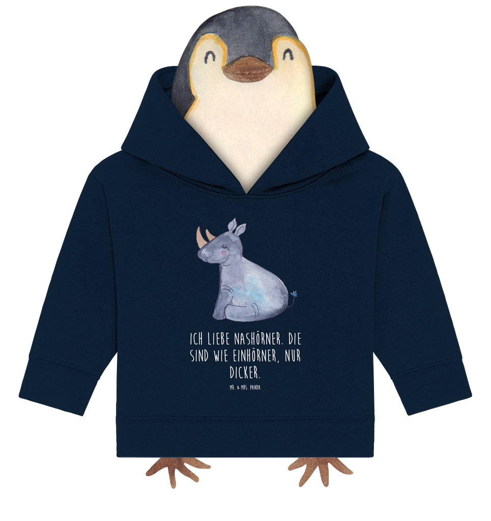 Organic Baby Hoodie Einhorn Nashorn Baby Kapuzenshirt, Baby Kapuzensweatshirt, Baby Hoodie, Baby Pullover, Einhorn, Einhörner, Einhorn Deko, Pegasus, Unicorn, Regenbogen, witzig, lustig, Zoo, Glitzer, Einhornpower, Erwachsenwerden, Nashorn, Nashörner