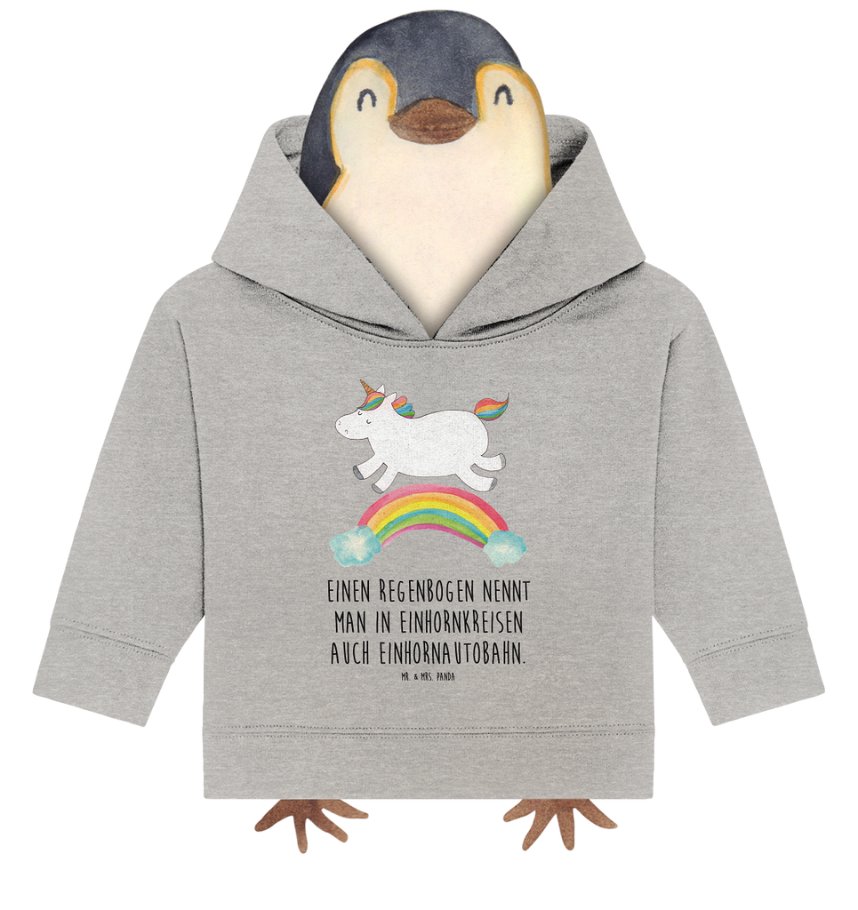 Organic Baby Hoodie Einhorn Regenbogen Baby Kapuzenshirt, Baby Kapuzensweatshirt, Baby Hoodie, Baby Pullover, Einhorn, Einhörner, Einhorn Deko, Pegasus, Unicorn, Regenbogen, Glitzer, Einhornpower, Erwachsenwerden, Einhornautobahn