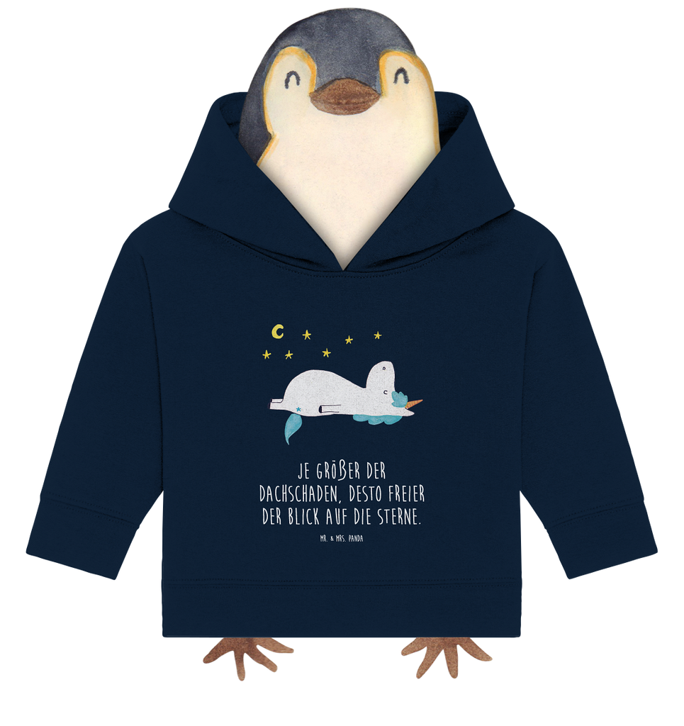 Organic Baby Hoodie Einhorn Sternenhimmel Baby Kapuzenshirt, Baby Kapuzensweatshirt, Baby Hoodie, Baby Pullover, Einhorn, Einhörner, Einhorn Deko, Pegasus, Unicorn, Sterne, Dachschaden, Verrückt, Sternenhimmel
