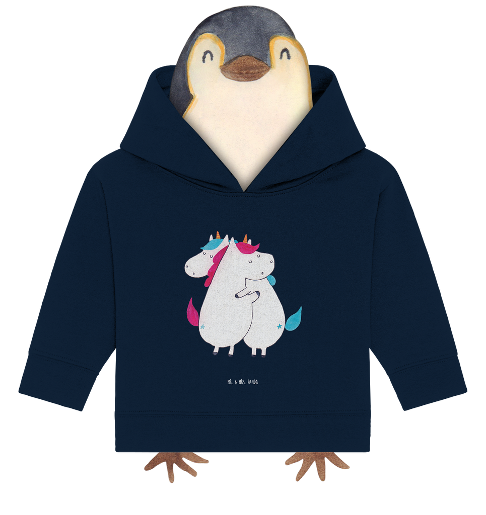 Organic Baby Hoodie Einhörner Umarmen Baby Kapuzenshirt, Baby Kapuzensweatshirt, Baby Hoodie, Baby Pullover, Einhorn, Einhörner, Einhorn Deko, Pegasus, Unicorn, Freundinnen, Freundin, BFF, Schwester, Schwestern, Familie, Geschwister, Sister, Liebe