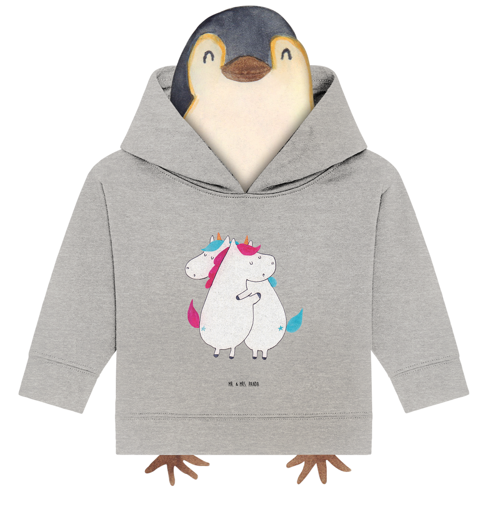 Organic Baby Hoodie Einhörner Umarmen Baby Kapuzenshirt, Baby Kapuzensweatshirt, Baby Hoodie, Baby Pullover, Einhorn, Einhörner, Einhorn Deko, Pegasus, Unicorn, Freundinnen, Freundin, BFF, Schwester, Schwestern, Familie, Geschwister, Sister, Liebe