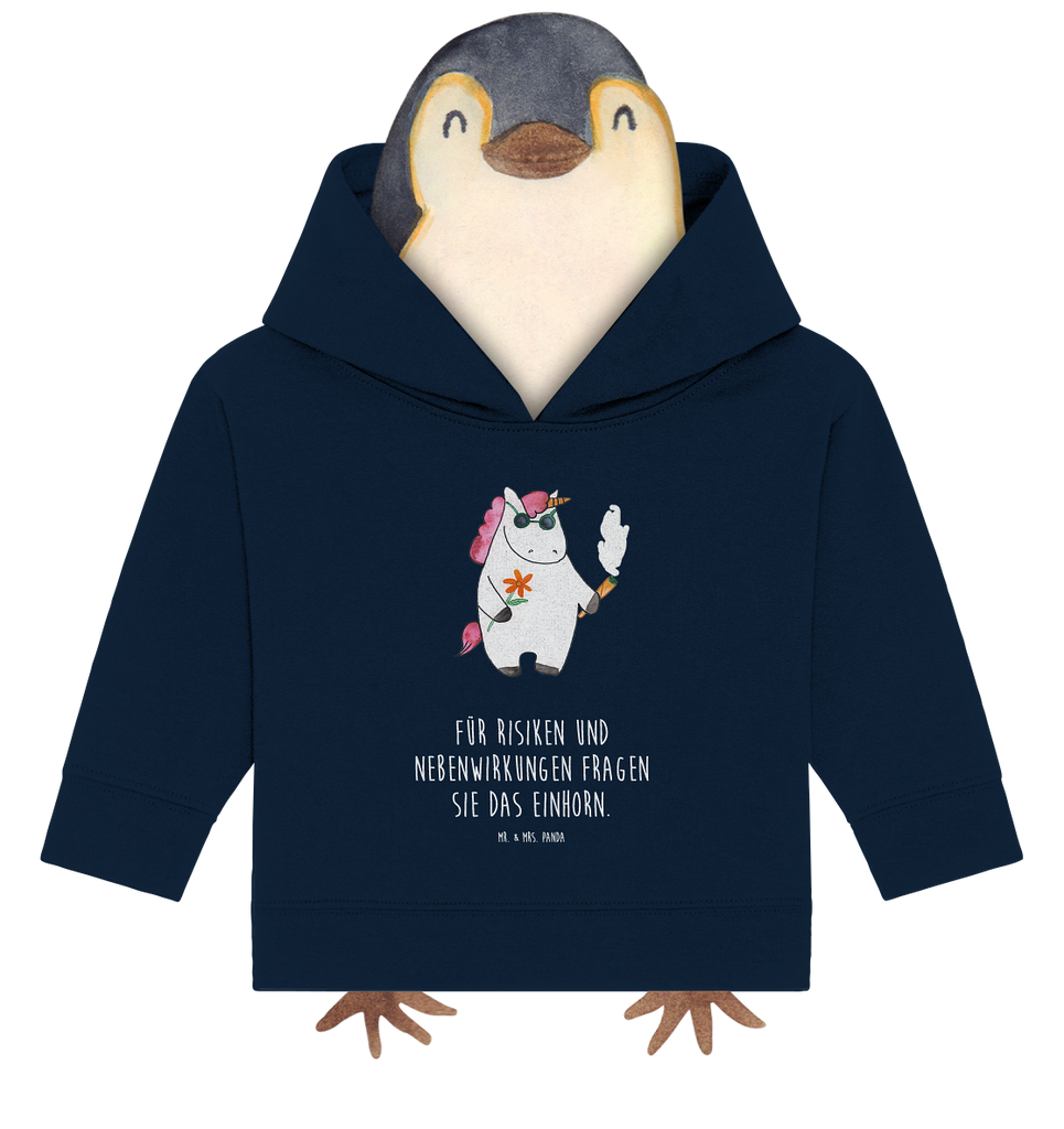 Organic Baby Hoodie Einhorn Woodstock Baby Kapuzenshirt, Baby Kapuzensweatshirt, Baby Hoodie, Baby Pullover, Einhorn, Einhörner, Einhorn Deko, Pegasus, Unicorn, Kiffen, Joint, Zigarette, Alkohol, Party, Spaß. lustig, witzig, Woodstock