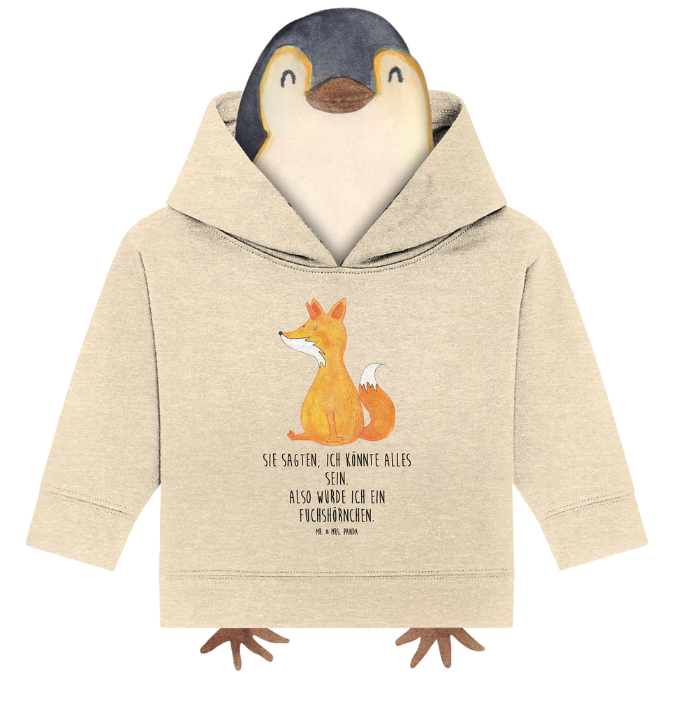 Organic Baby Hoodie Fuchshörnchen Baby Kapuzenshirt, Baby Kapuzensweatshirt, Baby Hoodie, Baby Pullover, Einhorn, Einhörner, Einhorn Deko, Pegasus, Unicorn, Fuchs, Unicorns, Fuchshörnchen, Fuchshorn, Foxycorn, Füchse