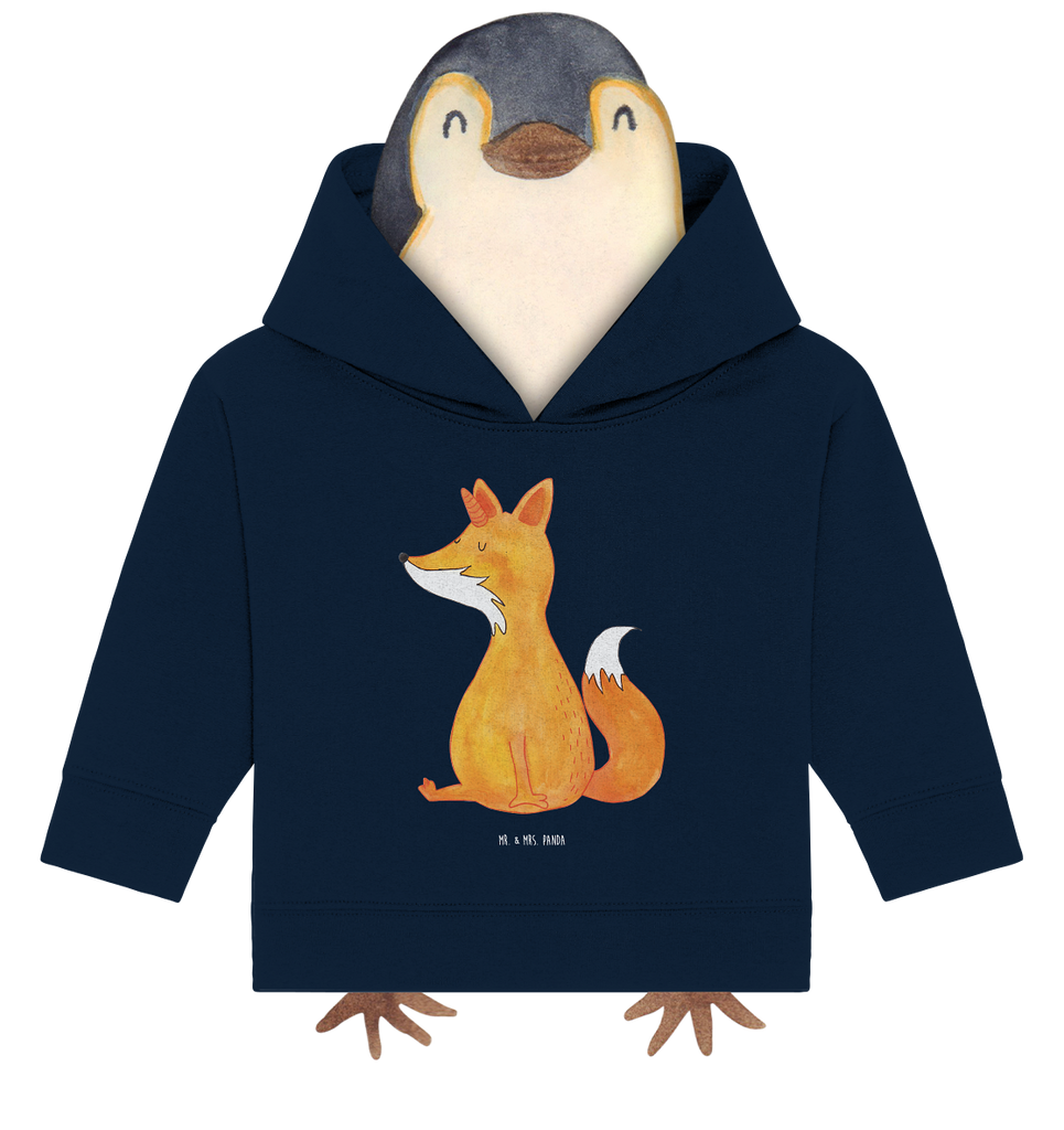 Organic Baby Hoodie Fuchshörnchen Baby Kapuzenshirt, Baby Kapuzensweatshirt, Baby Hoodie, Baby Pullover, Einhorn, Einhörner, Einhorn Deko, Pegasus, Unicorn, Fuchs, Unicorns, Fuchshörnchen, Fuchshorn, Foxycorn, Füchse