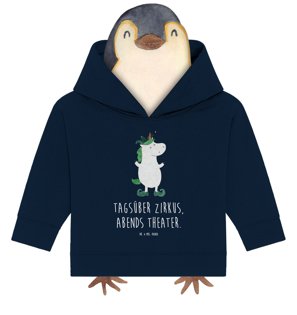 Organic Baby Hoodie Einhorn Joker Baby Kapuzenshirt, Baby Kapuzensweatshirt, Baby Hoodie, Baby Pullover, Einhorn, Einhörner, Einhorn Deko, Pegasus, Unicorn, Hofnarr, Kasper, Gaukler, Mittelalter