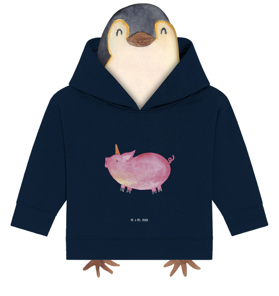 Organic Baby Hoodie Einhorn Schweinhorn Baby Kapuzenshirt, Baby Kapuzensweatshirt, Baby Hoodie, Baby Pullover, Einhorn, Einhörner, Einhorn Deko, Pegasus, Unicorn, Party, Spaß, Schwein, Schweinhorn, Bauer, witzig. lustig, Spruch, geschenk, Pig, Piggy, funny, english, englisch
