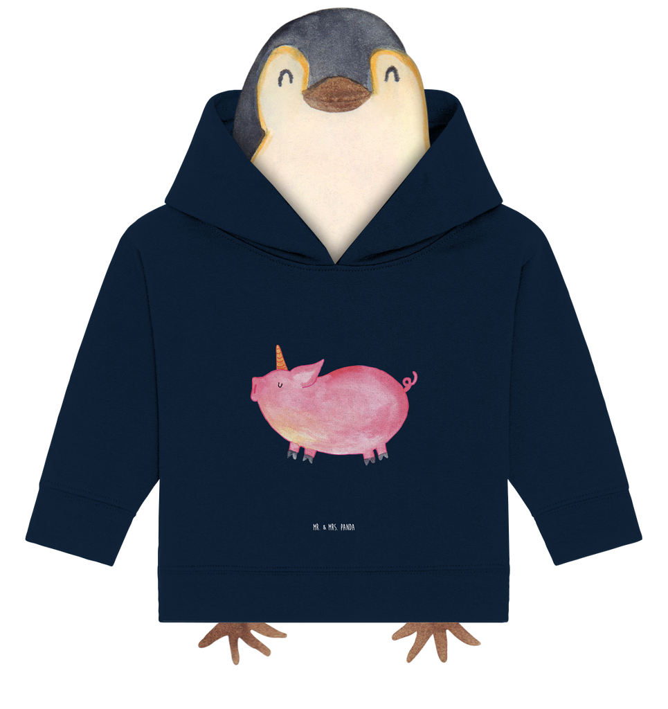 Organic Baby Hoodie Einhorn Schweinhorn Baby Kapuzenshirt, Baby Kapuzensweatshirt, Baby Hoodie, Baby Pullover, Einhorn, Einhörner, Einhorn Deko, Pegasus, Unicorn, Party, Spaß, Schwein, Schweinhorn, Bauer, witzig. lustig, Spruch, geschenk, Pig, Piggy, funny, english, englisch