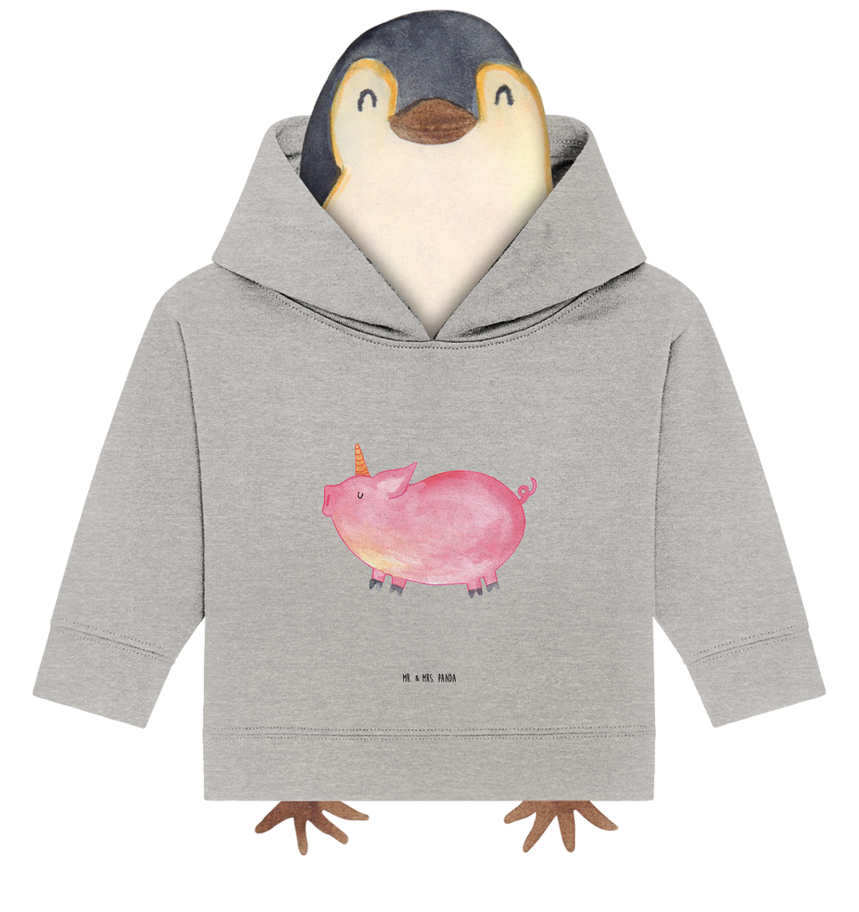 Organic Baby Hoodie Einhorn Schweinhorn Baby Kapuzenshirt, Baby Kapuzensweatshirt, Baby Hoodie, Baby Pullover, Einhorn, Einhörner, Einhorn Deko, Pegasus, Unicorn, Party, Spaß, Schwein, Schweinhorn, Bauer, witzig. lustig, Spruch, geschenk, Pig, Piggy, funny, english, englisch