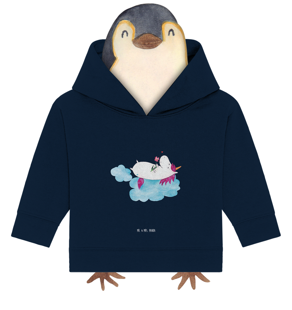 Organic Baby Hoodie Einhorn verliebt auf Wolke Baby Kapuzenshirt, Baby Kapuzensweatshirt, Baby Hoodie, Baby Pullover, Einhorn, Einhörner, Einhorn Deko, Pegasus, Unicorn, verliebt, Liebe, Liebesbeweis, Freundin, Wolke