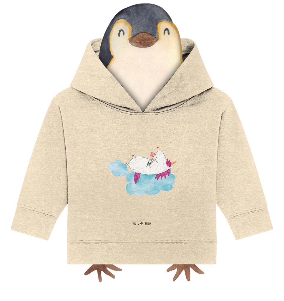 Organic Baby Hoodie Einhorn verliebt auf Wolke Baby Kapuzenshirt, Baby Kapuzensweatshirt, Baby Hoodie, Baby Pullover, Einhorn, Einhörner, Einhorn Deko, Pegasus, Unicorn, verliebt, Liebe, Liebesbeweis, Freundin, Wolke
