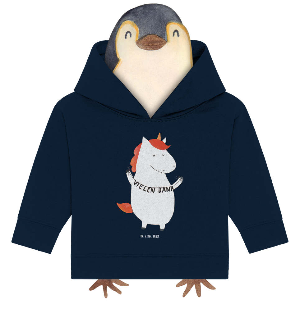 Organic Baby Hoodie Einhorn Vielen Dank Baby Kapuzenshirt, Baby Kapuzensweatshirt, Baby Hoodie, Baby Pullover, Einhorn, Einhörner, Einhorn Deko, Pegasus, Unicorn, Danke, vielen Dank, Dankeschön, Danksagung