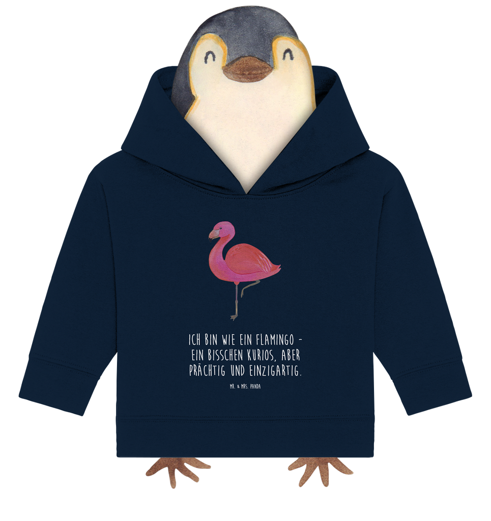 Organic Baby Hoodie Flamingo classic Bio, Baby Kapuzenshirt, Baby Kapuzensweatshirt, Baby Hoodie, Baby Pullover, Flamingo, Einzigartig, Selbstliebe, Stolz, ich, für mich, Spruch, Freundin, Freundinnen, Außenseiter, Sohn, Tochter, Geschwister
