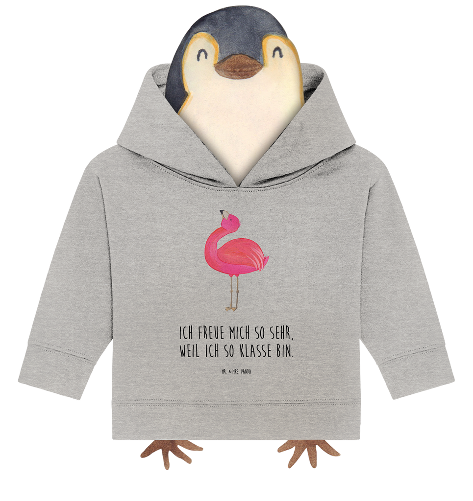 Organic Baby Hoodie Flamingo stolz Baby Kapuzenshirt, Baby Kapuzensweatshirt, Baby Hoodie, Baby Pullover, Flamingo, stolz, Freude, Selbstliebe, Selbstakzeptanz, Freundin, beste Freundin, Tochter, Mama, Schwester