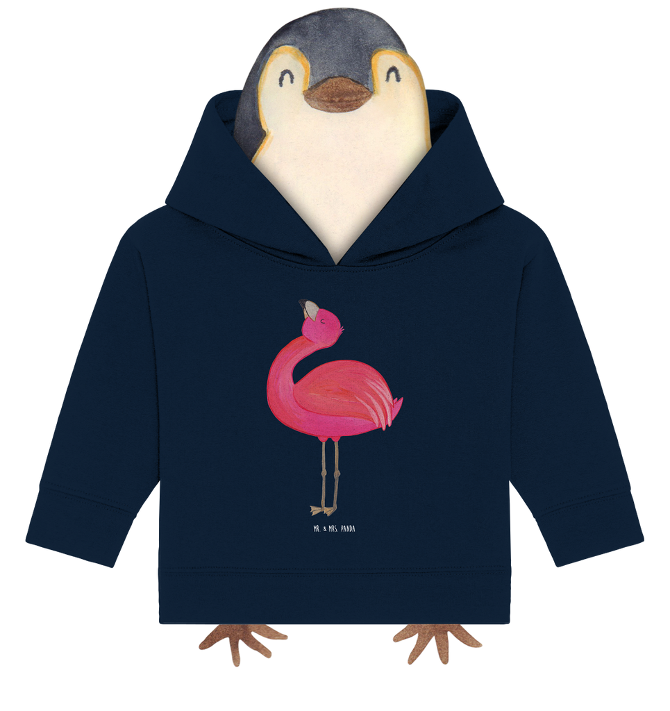 Organic Baby Hoodie Flamingo stolz Baby Kapuzenshirt, Baby Kapuzensweatshirt, Baby Hoodie, Baby Pullover, Flamingo, stolz, Freude, Selbstliebe, Selbstakzeptanz, Freundin, beste Freundin, Tochter, Mama, Schwester