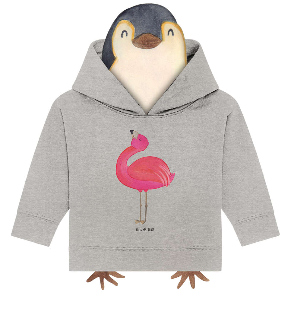 Organic Baby Hoodie Flamingo stolz Baby Kapuzenshirt, Baby Kapuzensweatshirt, Baby Hoodie, Baby Pullover, Flamingo, stolz, Freude, Selbstliebe, Selbstakzeptanz, Freundin, beste Freundin, Tochter, Mama, Schwester