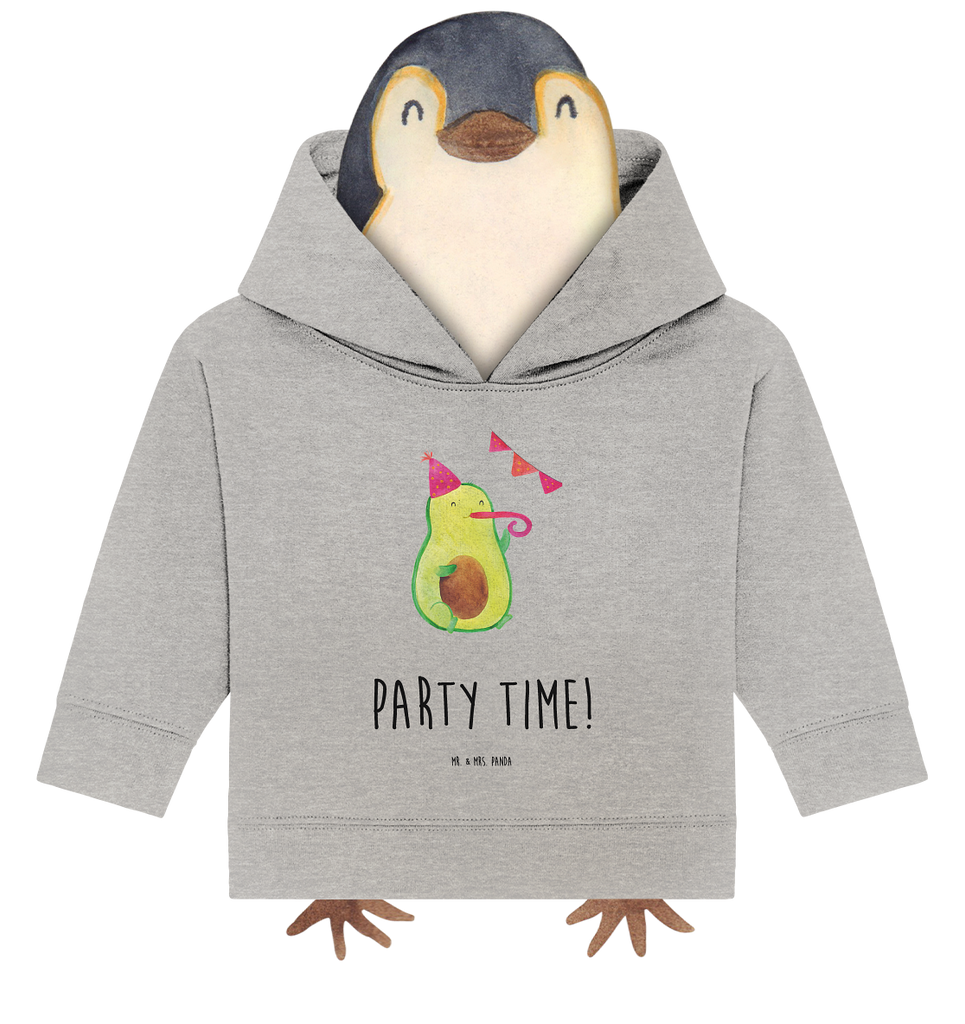 Organic Baby Hoodie Avocado Party Time Baby Kapuzenshirt, Baby Kapuzensweatshirt, Baby Hoodie, Baby Pullover, Avocado, Veggie, Vegan, Gesund