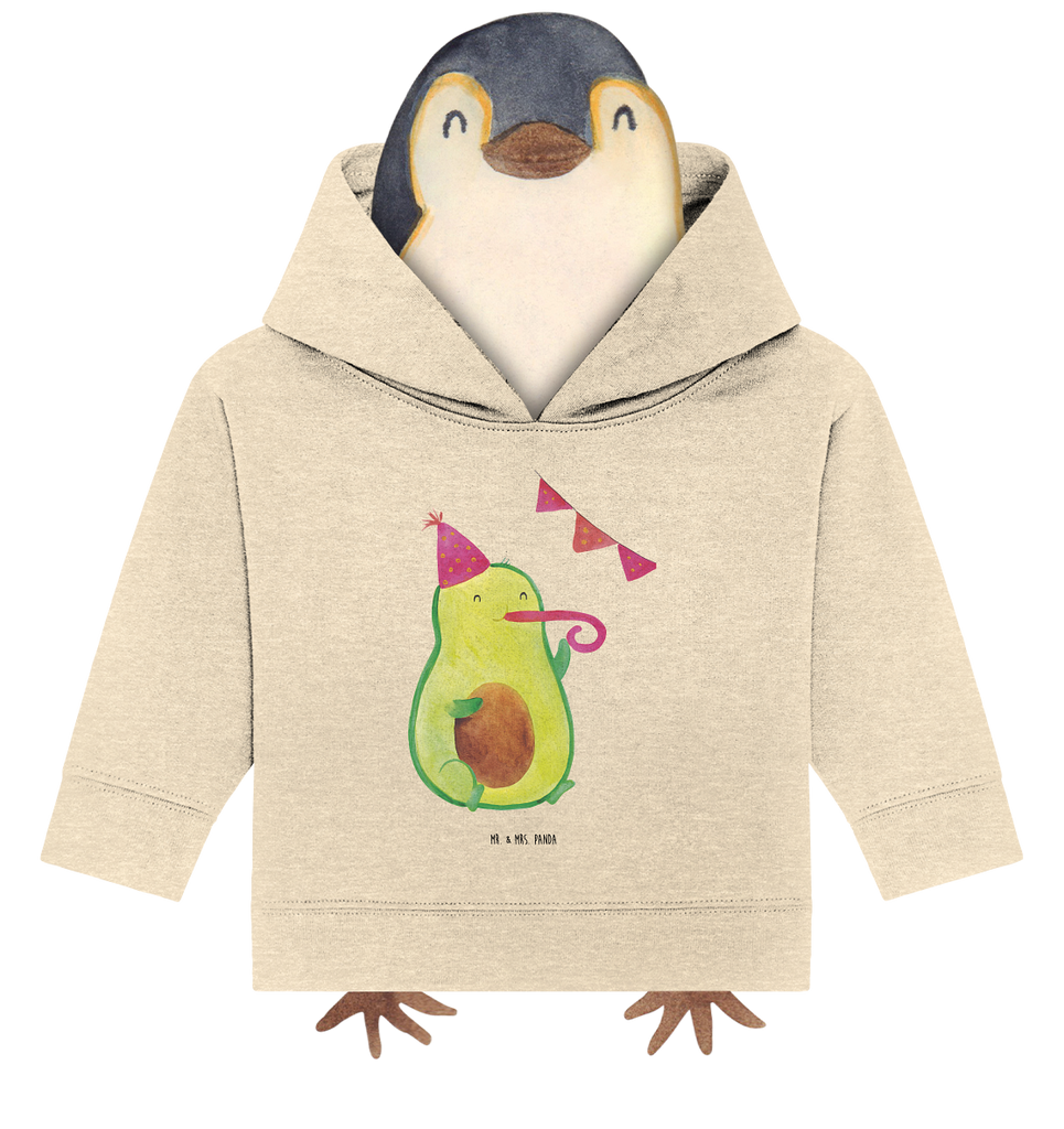 Organic Baby Hoodie Avocado Party Time Baby Kapuzenshirt, Baby Kapuzensweatshirt, Baby Hoodie, Baby Pullover, Avocado, Veggie, Vegan, Gesund