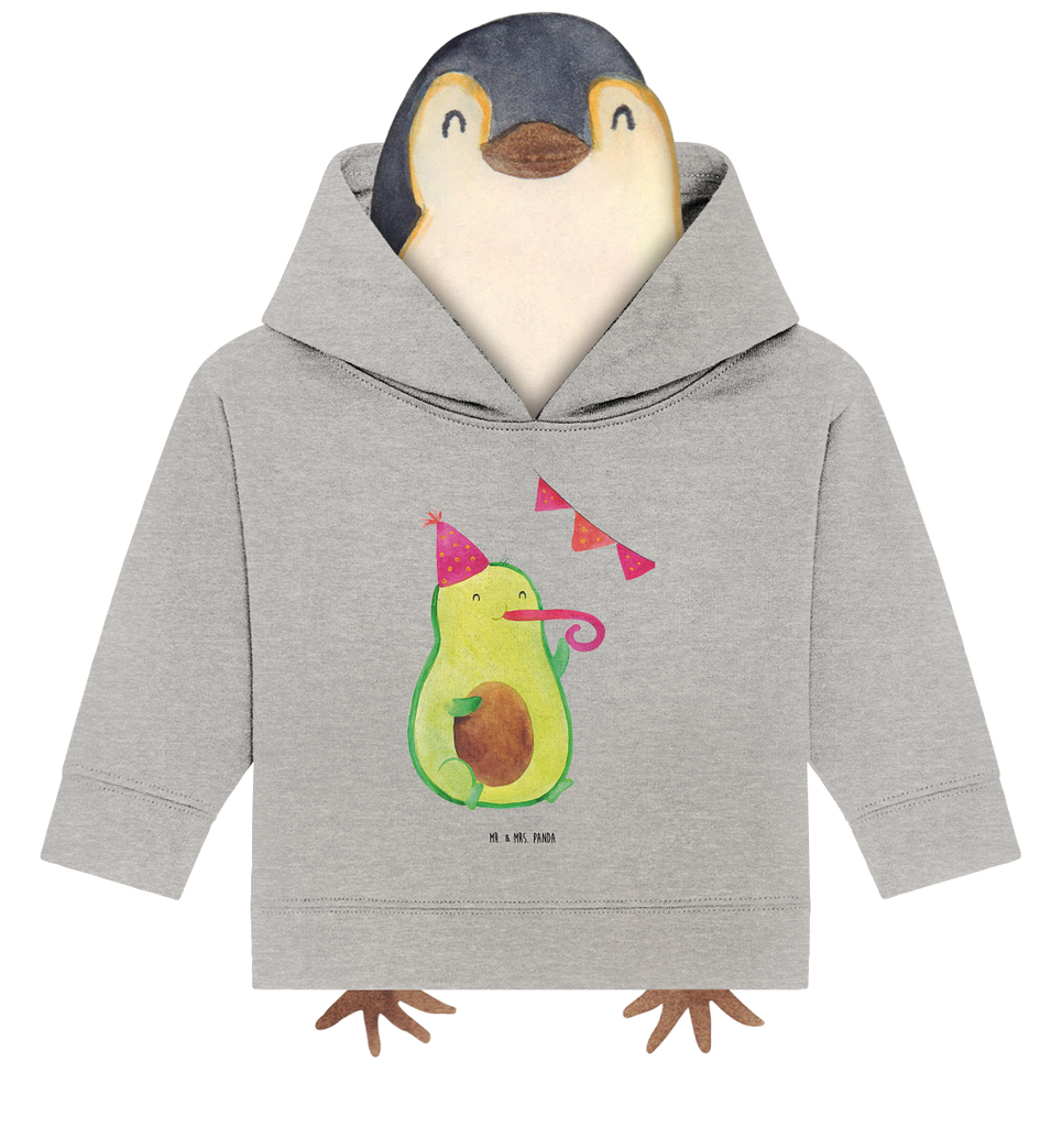 Organic Baby Hoodie Avocado Party Time Baby Kapuzenshirt, Baby Kapuzensweatshirt, Baby Hoodie, Baby Pullover, Avocado, Veggie, Vegan, Gesund