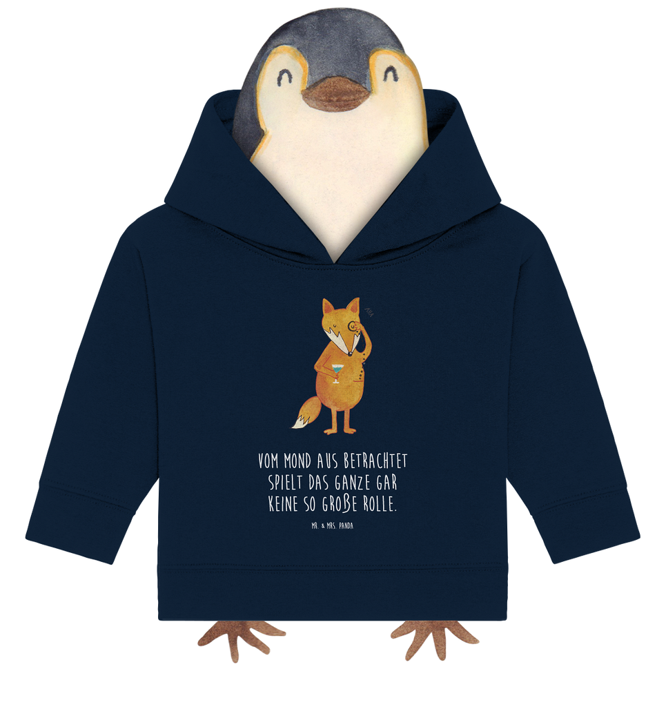 Organic Baby Hoodie Fuchs Lord Baby Kapuzenshirt, Baby Kapuzensweatshirt, Baby Hoodie, Baby Pullover, Fuchs, Füchse, tröstende Worte, Spruch lustig, Liebeskummer Geschenk, Motivation Spruch, Problemlösung
