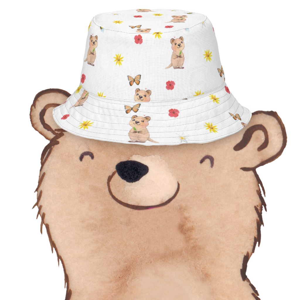 Sonnenhut Quokka Happy Sonnenhut, Sommerhut, Fischerhut, Anglerhut, Wendehut, Wendecap, Wendemütze, Sonnenmütze, zweifarbiger Hut, Strandhut, Freizeithut, Outdoorhut, Tiermotive, Gute Laune, lustige Sprüche, Tiere, Quokka, Verschieben, Aufschieberitis, Lustiger Spruch, Niedliches Tier, Dinge erledigen