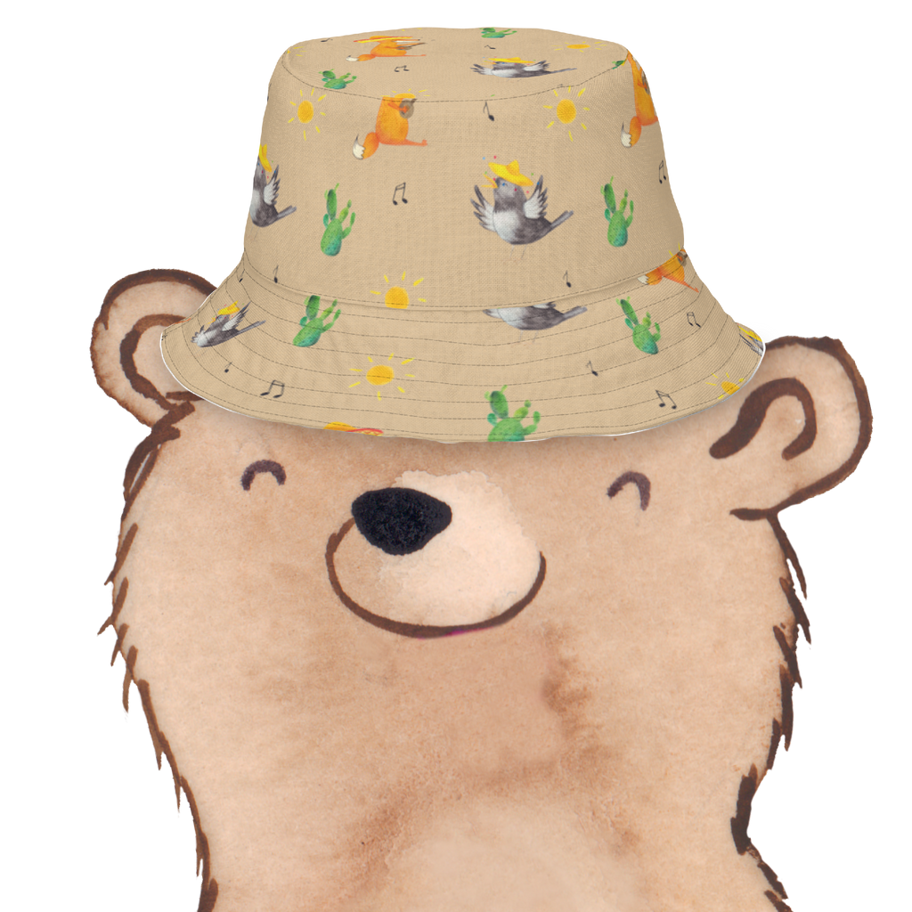 Sonnenhut Rabe mit Sombrero Sonnenhut, Sommerhut, Fischerhut, Anglerhut, Wendehut, Wendecap, Wendemütze, Sonnenmütze, zweifarbiger Hut, Strandhut, Freizeithut, Outdoorhut, Tiermotive, Gute Laune, lustige Sprüche, Tiere, Rabe, Vogel, Vögel, Spruch positiv, fröhlich sein, glücklich sein, Glück Spruch, froh, Elster, Motivation