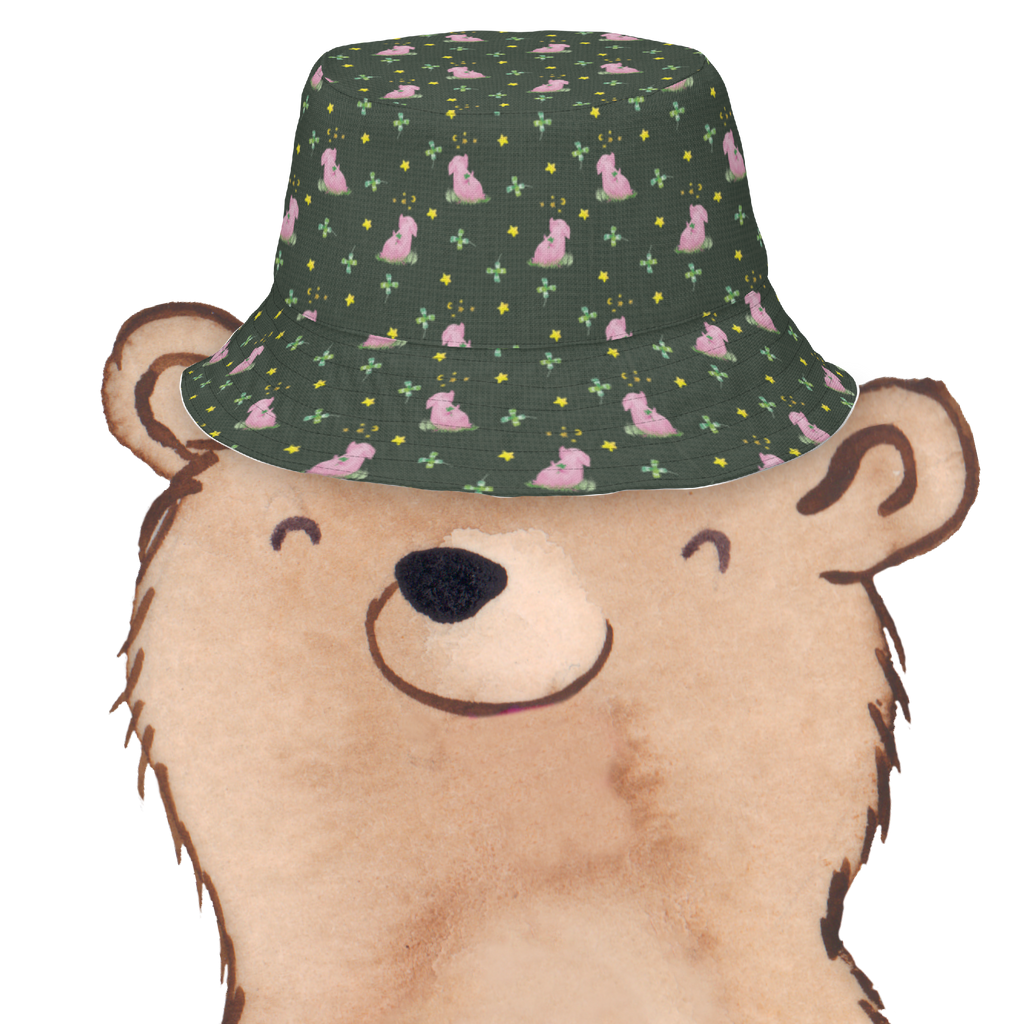 Sonnenhut Glücksschwein Sonnenhut, Sommerhut, Fischerhut, Anglerhut, Wendehut, Wendecap, Wendemütze, Sonnenmütze, zweifarbiger Hut, Strandhut, Freizeithut, Outdoorhut, Tiermotive, Gute Laune, lustige Sprüche, Tiere, Glücksschwein. Glück, Schwein, Schweinchen, Sterne, Sernchen, Ziele, Träume, Motivation, Glücksbringer