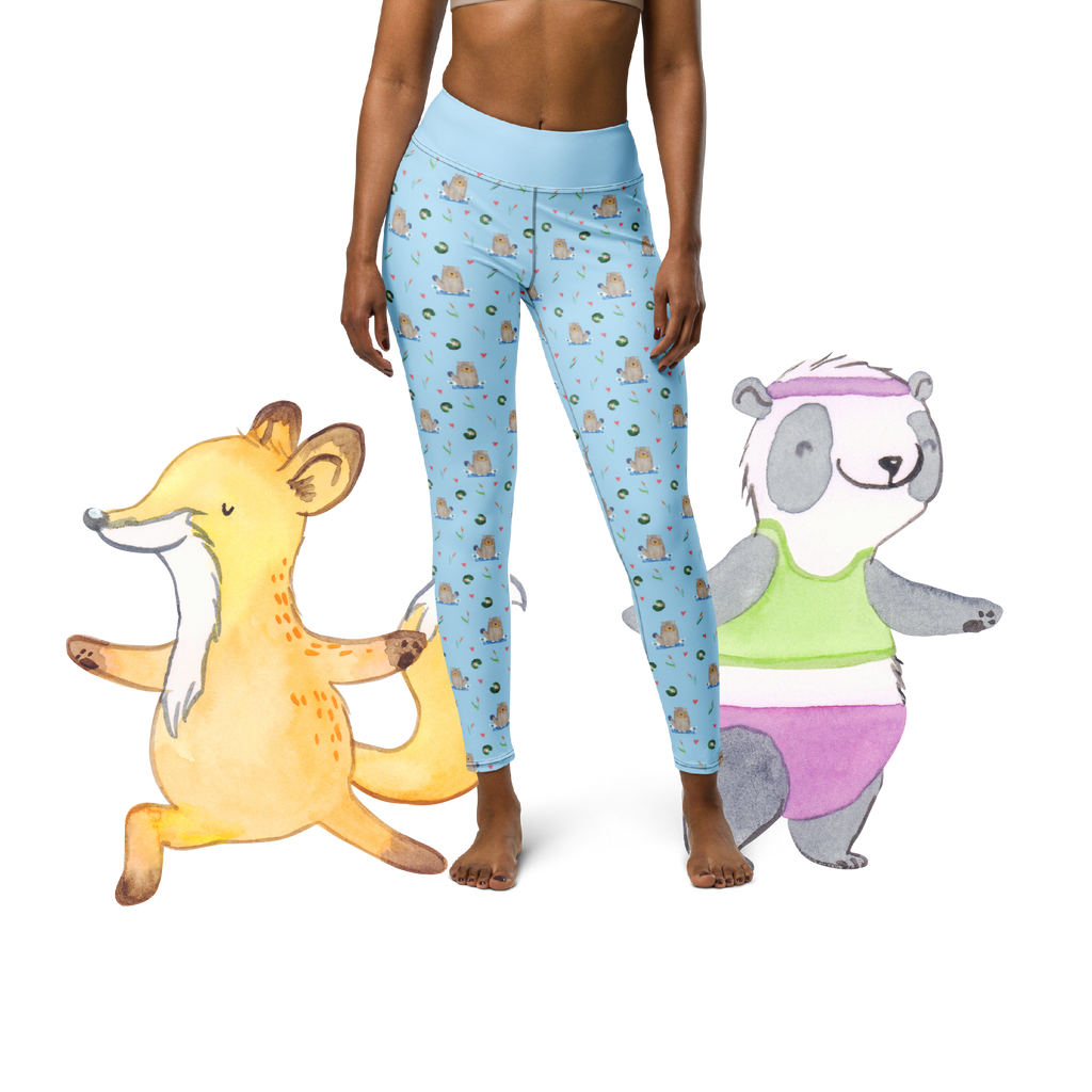 Yogahose Otter mit Stein Yogapants, Yogaleggings, Yogaleggins, Yogahose Damen, Yogahose, Frauen, Yogahose Mädchen, Yogahose Kinder, Yogahose Herren, Yogahose Männer, Otter, Fischotter, Seeotter, Otter Seeotter See Otter