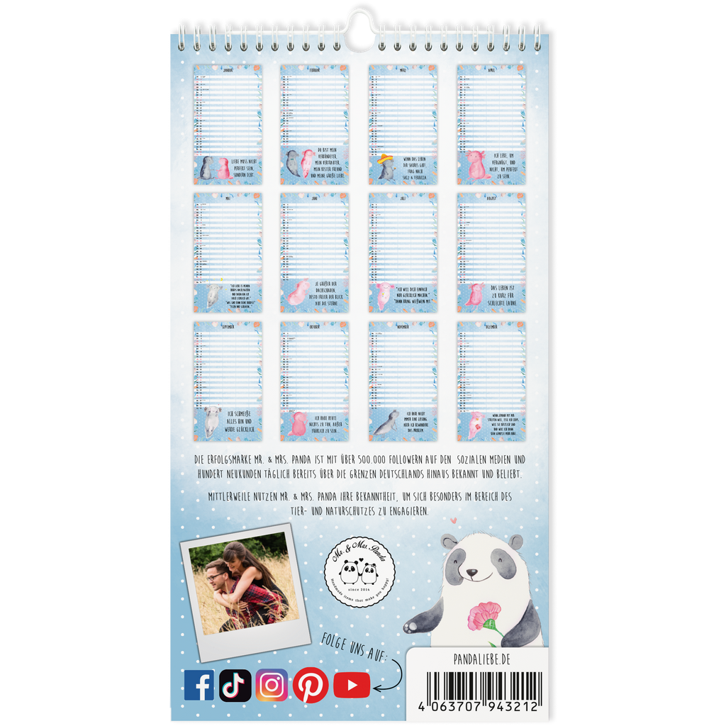 Familienkalender 2024 Axolotl Collection Familienplaner, Kalender, Jahreskalender, Terminplaner, Kalender mit Feiertagen, Axolotl, Molch