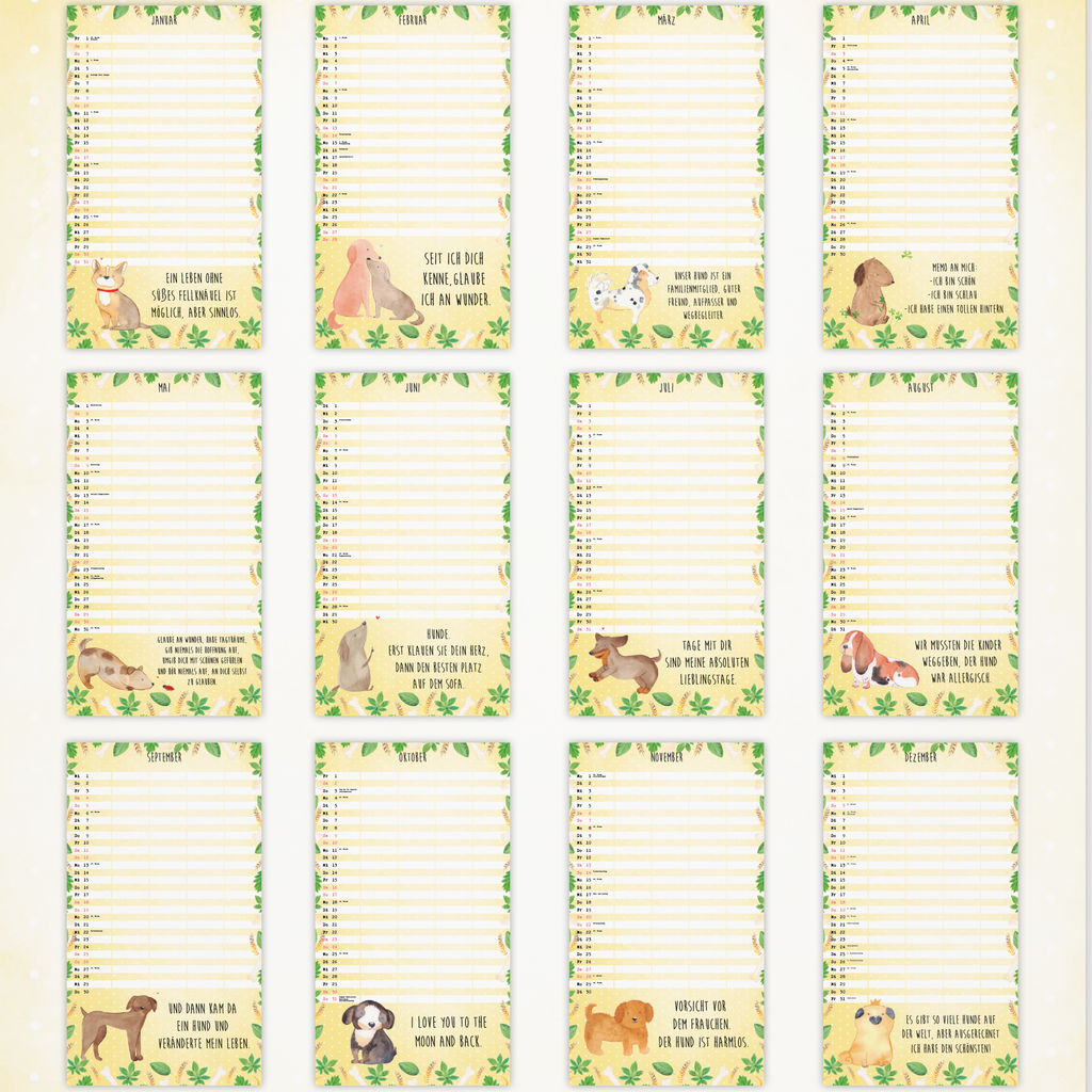 Familienkalender 2024 Hund Collection Familienplaner, Kalender, Jahreskalender, Terminplaner, Kalender mit Feiertagen, Hund, Hundemotiv, Haustier, Hunderasse, Tierliebhaber, Hundebesitzer, Sprüche