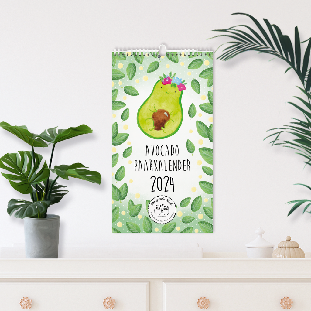 Partnerkalender 2024 Avocado Collection Kalender, Kalender für Paare, Jahreskalender, gemeinsamer Kalender, Kalender für zwei, Wandkalender, Avocado, Veggie, Vegan, Gesund
