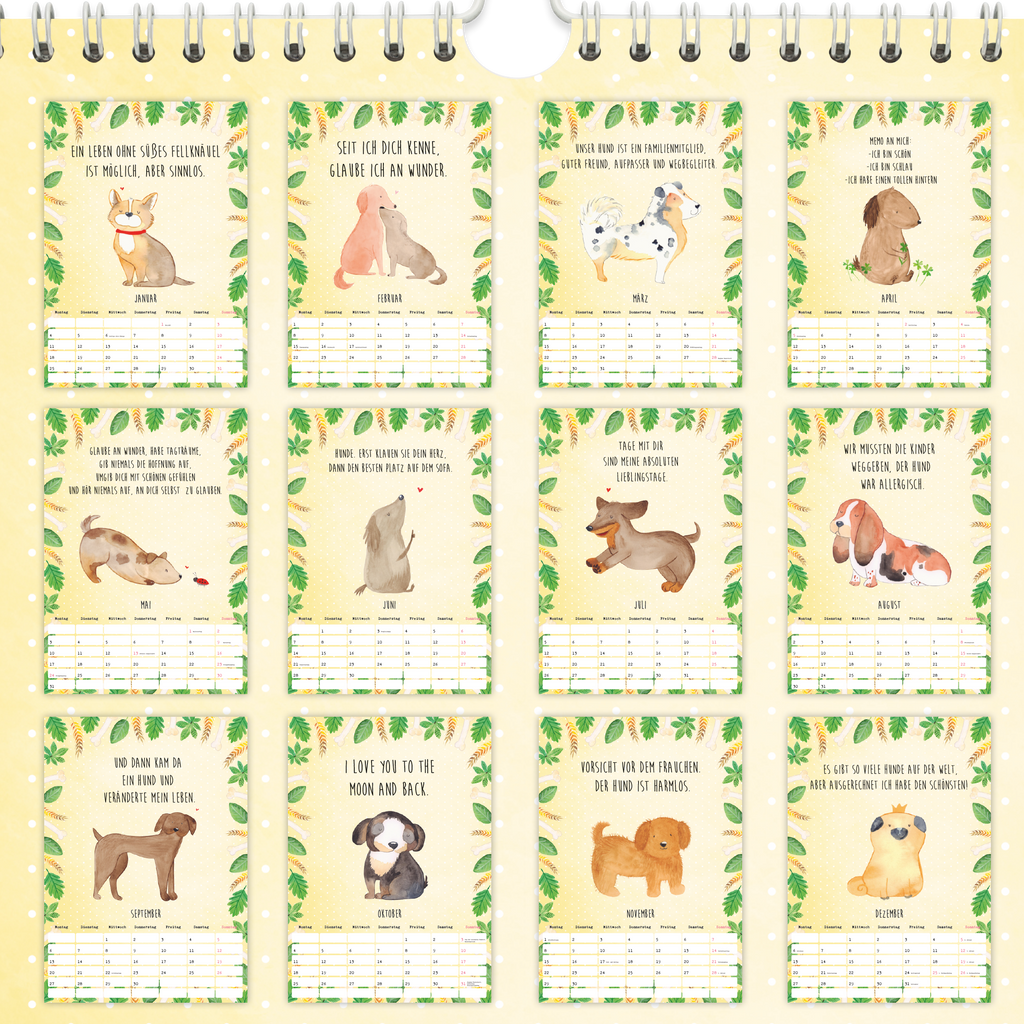 A4 Wandkalender 2024 Hund Collection Kalender, Jahreskalender, Terminplaner, Kalender mit Feiertagen, Küchenkalender, Hund, Hundemotiv, Haustier, Hunderasse, Tierliebhaber, Hundebesitzer, Sprüche