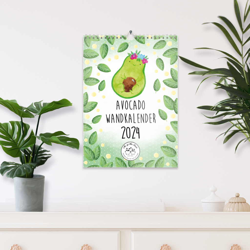 A3 Wandkalender 2024 Avocado Collection Wandkalender, Kalender, Jahreskalender, Terminplaner, Wand, Jahresplaner, Avocado, Veggie, Vegan, Gesund