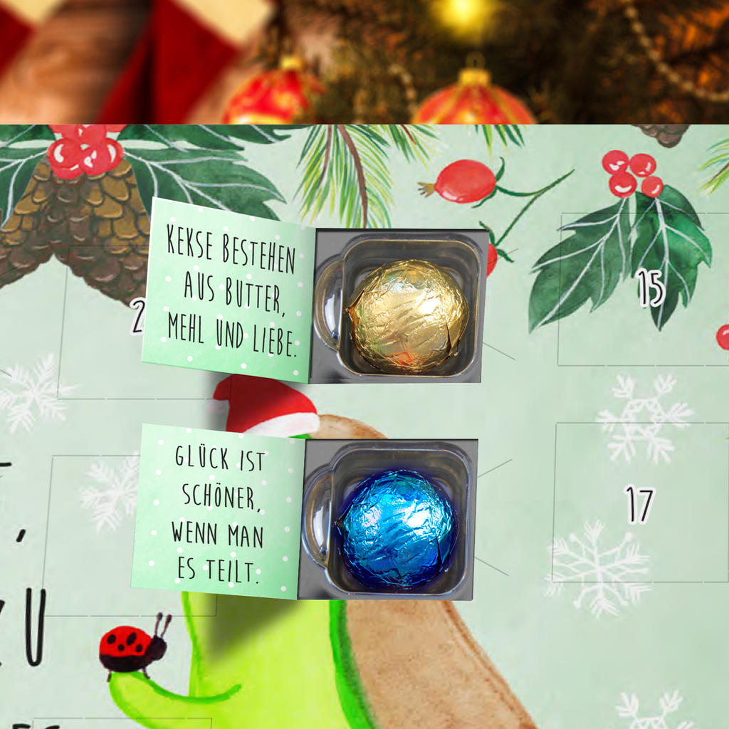 Schoko Adventskalender Avocado kleine Dinge Schokoladen Adventskalender, Adventskalender, Schoko Adventskalender, Winter, Weihnachten, Weihnachtsdeko, Nikolaus, Advent, Heiligabend, Wintermotiv