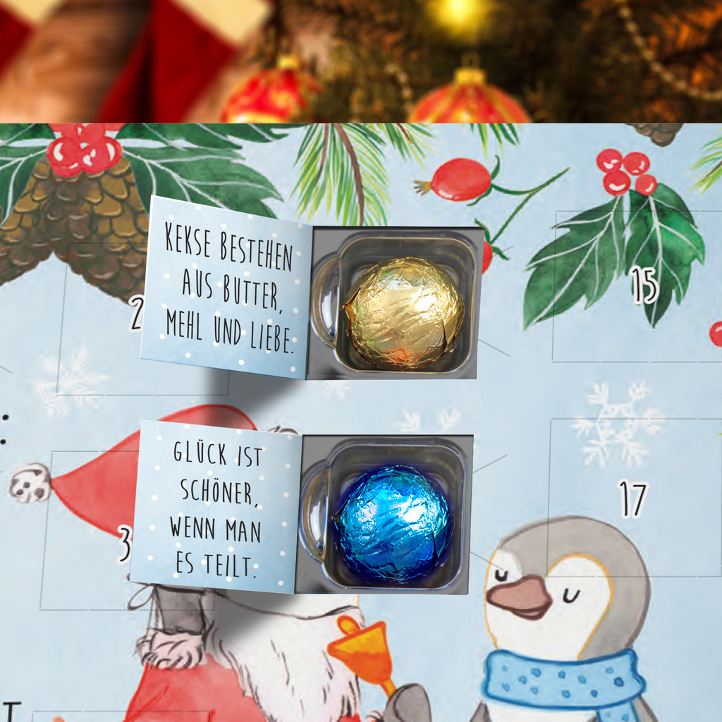 Schoko Adventskalender Pinguin Wunschliste Schokoladen Adventskalender, Adventskalender, Schoko Adventskalender, Winter, Weihnachten, Weihnachtsdeko, Nikolaus, Advent, Heiligabend, Wintermotiv