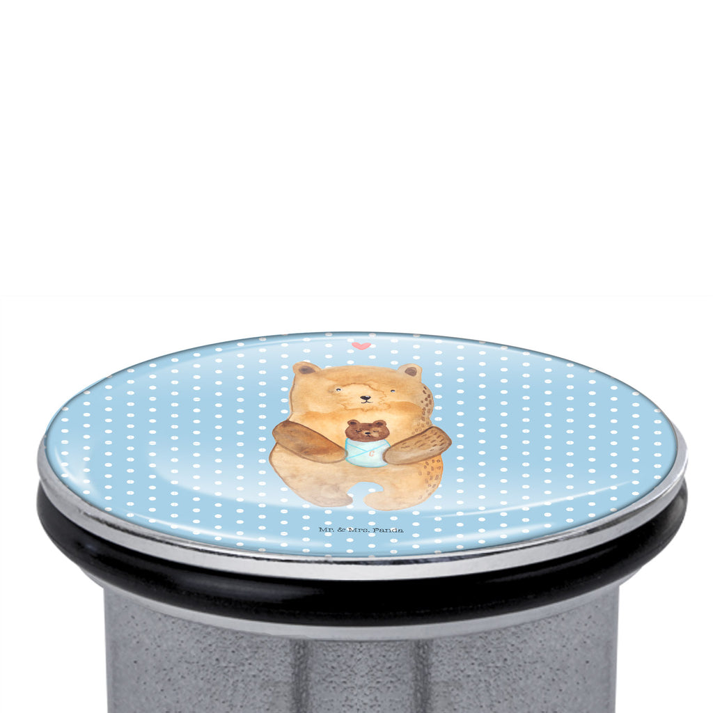Waschbecken Stöpsel Bär mit Baby Abflussstöpsel, Stöpsel, Waschbecken, Ablaufgarnitur, Waschbecken Stopfen, Bär, Teddy, Teddybär, Eltern, Mutter, Baby, Taufe, Geburt, Nichte, Neffe, Enkel, Enkelin, Täufling, Geburtstag, Glückwunsch