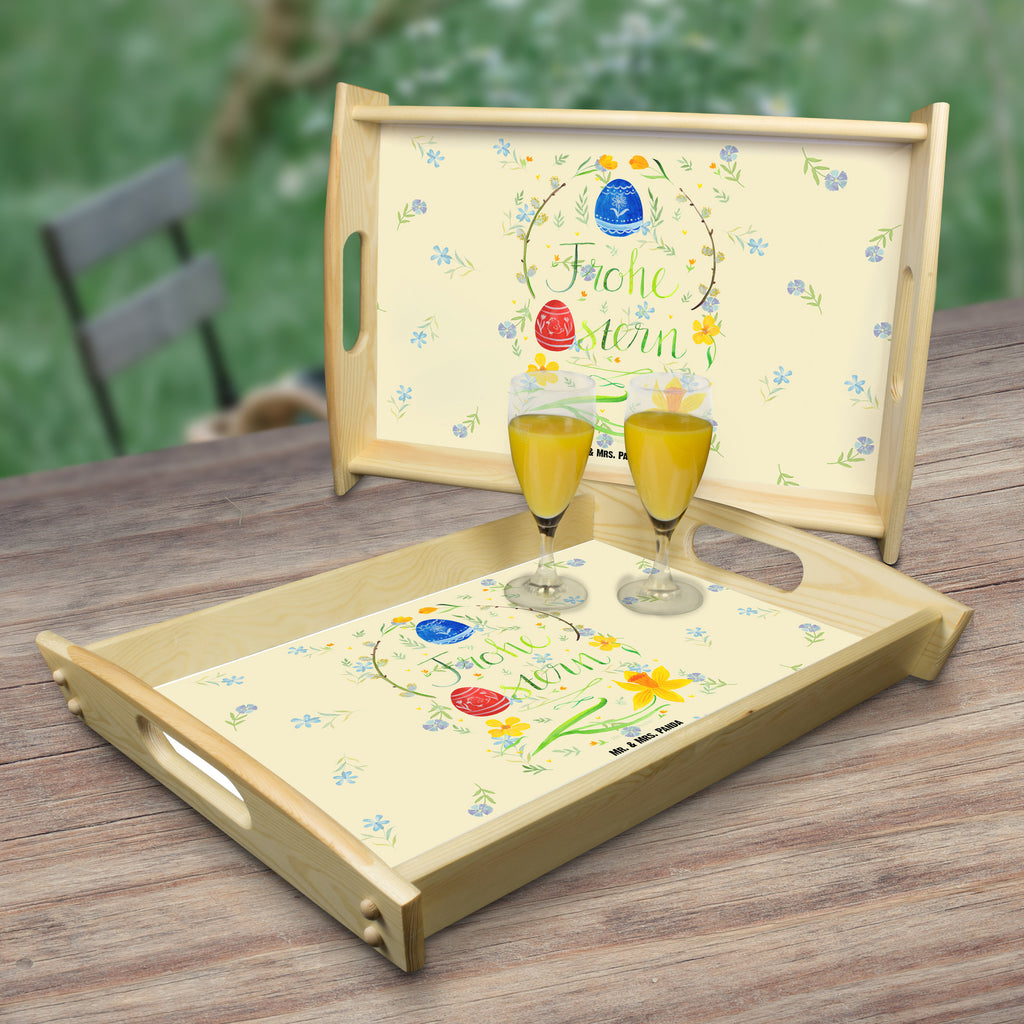 Serviertablett Frohe Ostern Tablett, Holztablett, Küchentablett, Dekotablett, Frühstückstablett, Ostern, Osterhase, Ostergeschenke, Osternest, Osterdeko, Geschenk zu Ostern, Frohe Ostern, Ostergrüße, Osterblume, Osterei, bemalte Ostereier, Weidenkätzchen. Lettering
