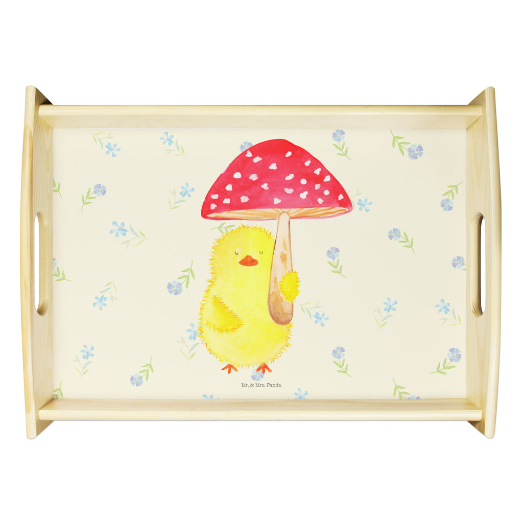 Serviertablett Küken Fliegenpilz Tablett, Holztablett, Küchentablett, Dekotablett, Frühstückstablett, Ostern, Osterhase, Ostergeschenke, Osternest, Osterdeko, Geschenk zu Ostern, Küken, Fliegenpilz, Glückspilz, Frohe Ostern, Ostergrüße