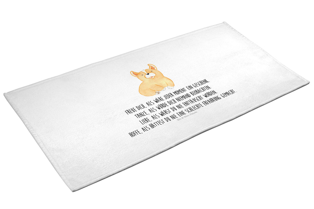 50 x 100 Handtuch Corgie Handtuch, Badehandtuch, Badezimmer, Handtücher, groß, Kinder, Baby, Hund, Hundemotiv, Haustier, Hunderasse, Tierliebhaber, Hundebesitzer, Sprüche, Corgie, Welsh Corgie Pembroke, britisch, Motivation, Spruch, Hundespruch, Lebensfreude