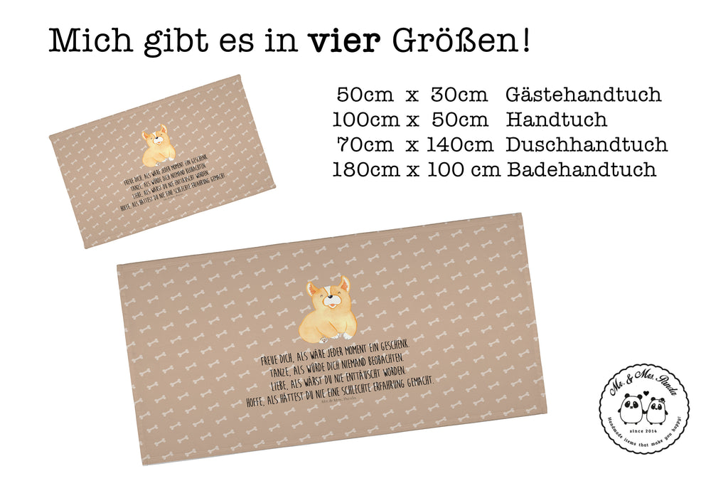 50 x 100 Handtuch Corgie Handtuch, Badehandtuch, Badezimmer, Handtücher, groß, Kinder, Baby, Hund, Hundemotiv, Haustier, Hunderasse, Tierliebhaber, Hundebesitzer, Sprüche, Corgie, Welsh Corgie Pembroke, britisch, Motivation, Spruch, Hundespruch, Lebensfreude