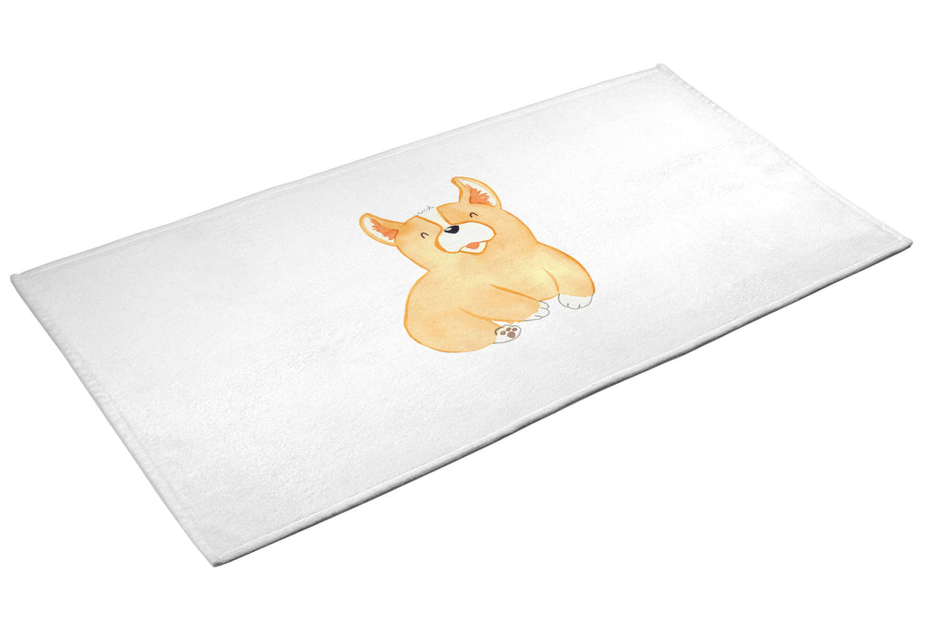 50 x 100 Handtuch Corgie Handtuch, Badehandtuch, Badezimmer, Handtücher, groß, Kinder, Baby, Hund, Hundemotiv, Haustier, Hunderasse, Tierliebhaber, Hundebesitzer, Sprüche, Corgie, Welsh Corgie Pembroke, britisch, Motivation, Spruch, Hundespruch, Lebensfreude