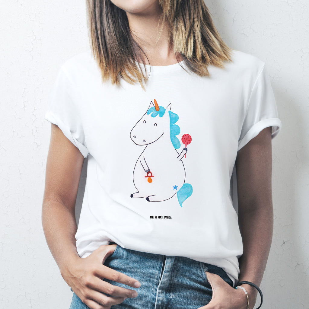 Größe L T-Shirt Einhorn Baby T-Shirt, Shirt, Tshirt, Lustiges T-Shirt, T-Shirt mit Spruch, Party, Junggesellenabschied, Jubiläum, Geburstag, Herrn, Damen, Männer, Frauen, Schlafshirt, Nachthemd, Sprüche, Einhorn, Einhörner, Einhorn Deko, Pegasus, Unicorn, Mutter, Geburt, Geburtstag, erstes Kind, Baby, Babyglück, Nachwuchs, Eltern, Kind, Schnuller