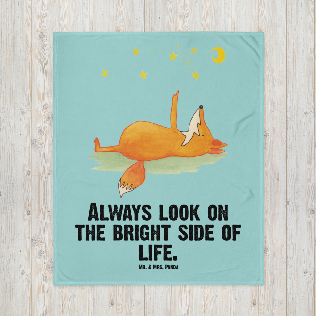 Babydecke Fuchs Sterne Babydecke, Babygeschenk, Geschenk Geburt, Babyecke Kuscheldecke, Krabbeldecke, Fuchs, Füchse, tröstende Worte, Spruch positiv, Spruch schön, Romantik, Always Look on the Bright Side of Life