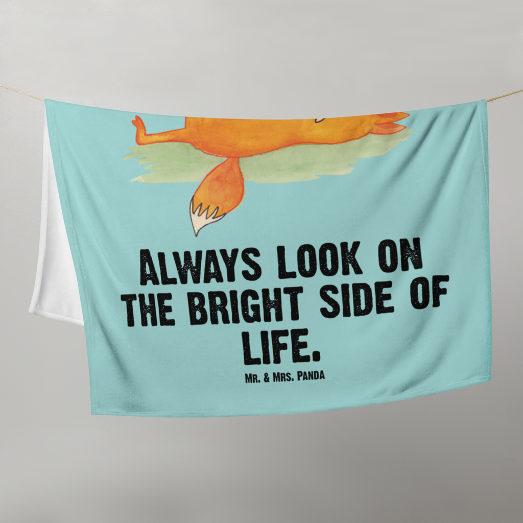 Babydecke Fuchs Sterne Babydecke, Babygeschenk, Geschenk Geburt, Babyecke Kuscheldecke, Krabbeldecke, Fuchs, Füchse, tröstende Worte, Spruch positiv, Spruch schön, Romantik, Always Look on the Bright Side of Life