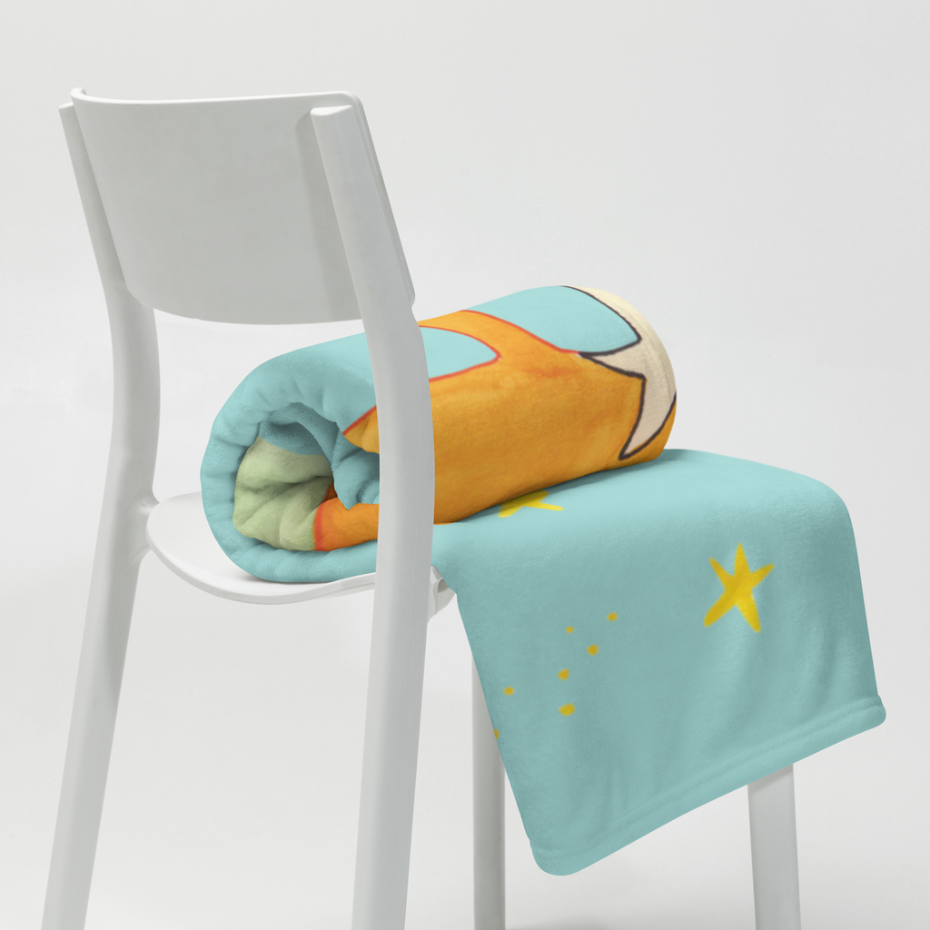 Babydecke Fuchs Sterne Babydecke, Babygeschenk, Geschenk Geburt, Babyecke Kuscheldecke, Krabbeldecke, Fuchs, Füchse, tröstende Worte, Spruch positiv, Spruch schön, Romantik, Always Look on the Bright Side of Life