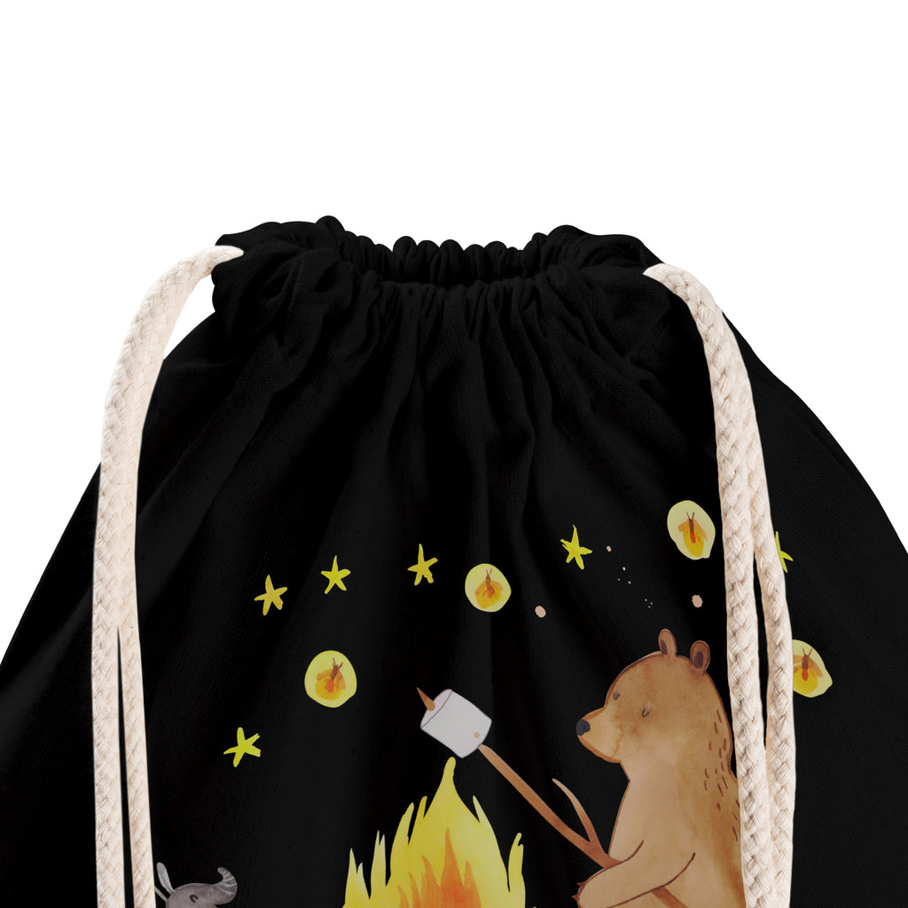 Sportbeutel Bär & Marienkäfer Lagerfeuer Turnbeutel, Beutel, Sporttasche, Tasche, Stoffbeutel, Bär, Teddy, Teddybär, Lagerfeuer